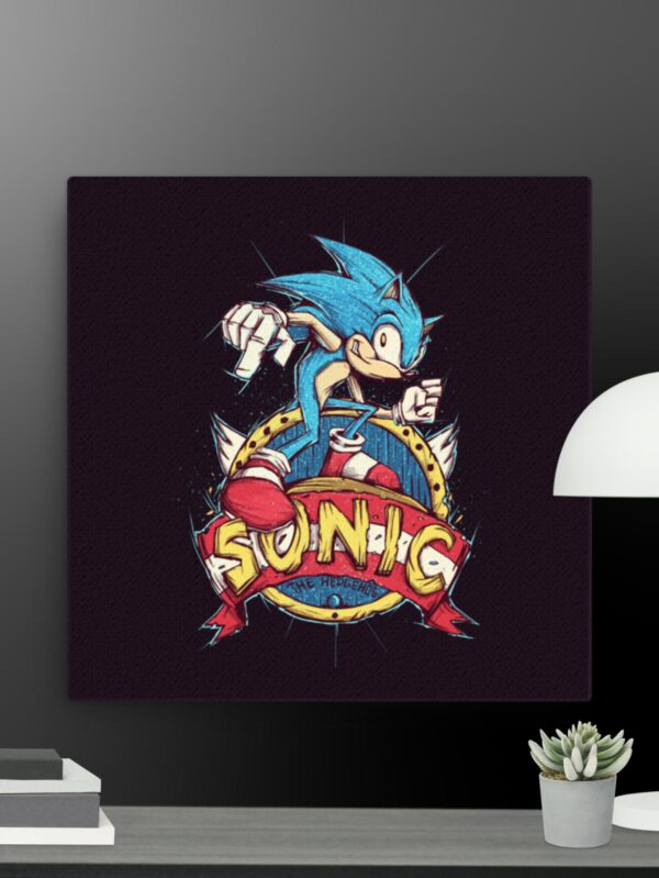 Sonic logo canvas - 16×16