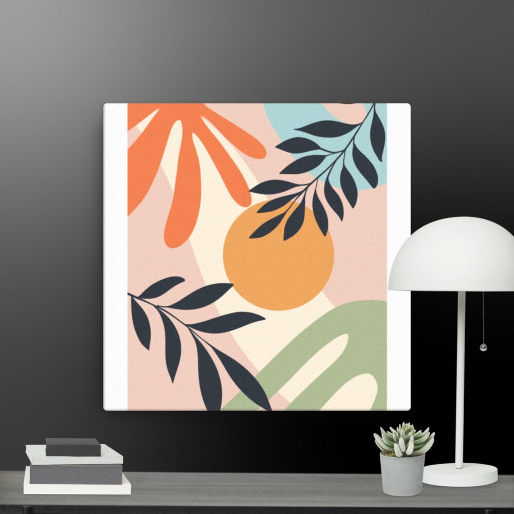 Bohemian Orange sun canvas - Image 3