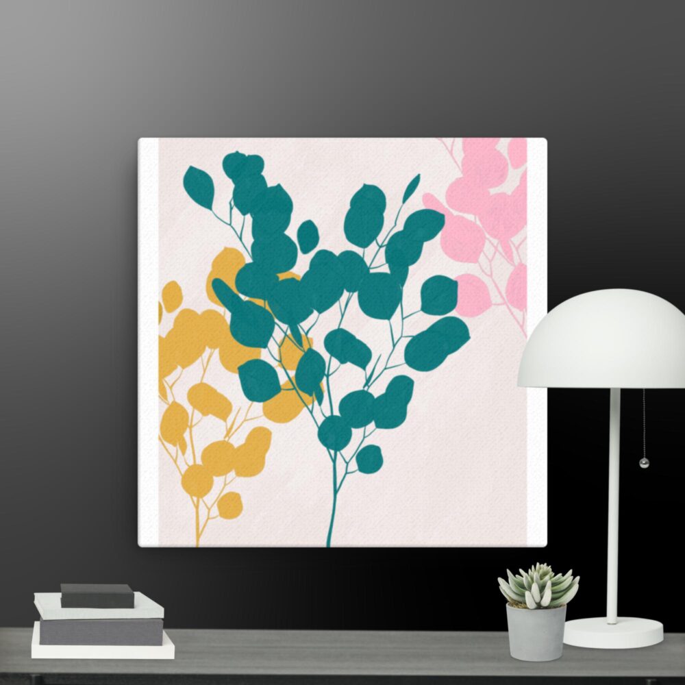Contemporary flowers canvas - Image 3