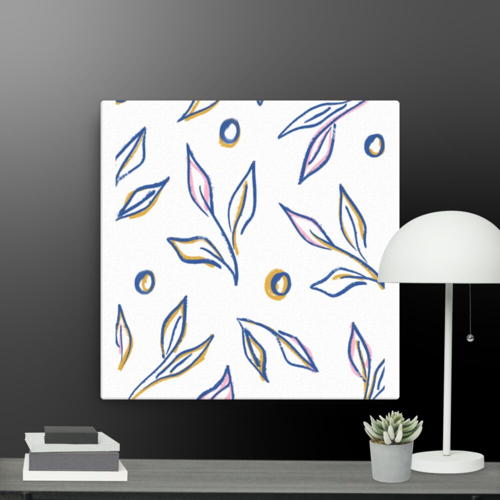 Contemporary flower canvas - Image 3