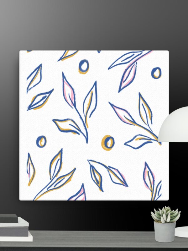 Contemporary flower canvas - 16×16
