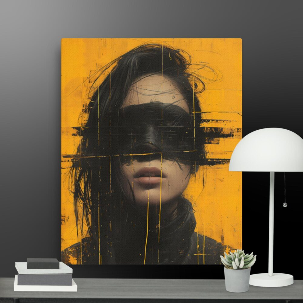A shade of Black canvas - Image 2