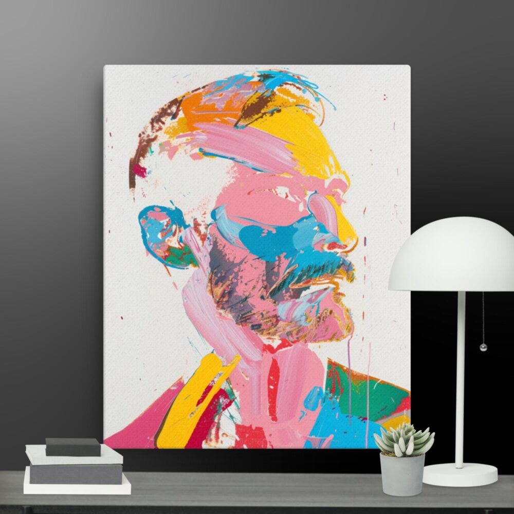 The Colourful man canvas - Image 2