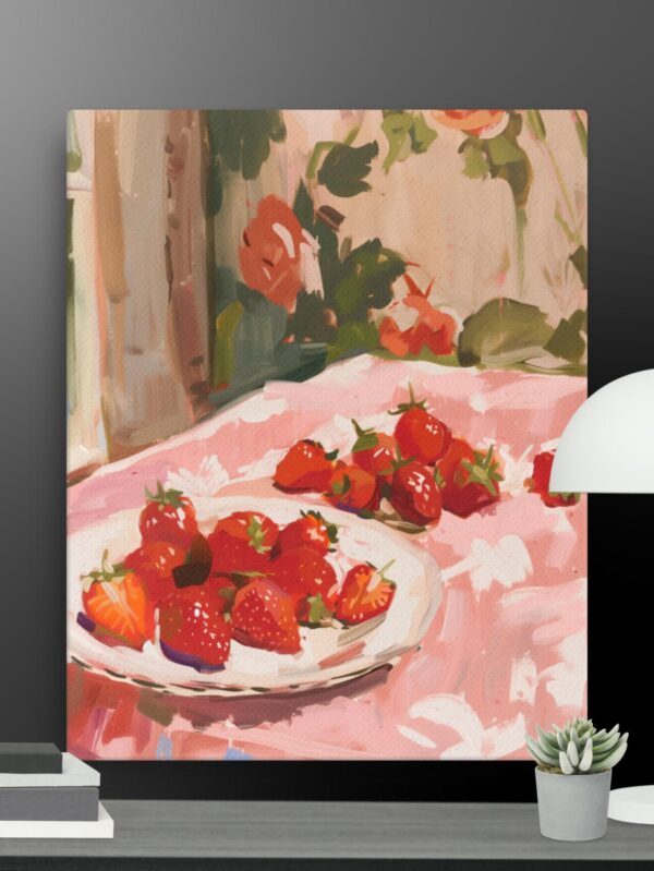Simply Strawberries canvas - 16×20