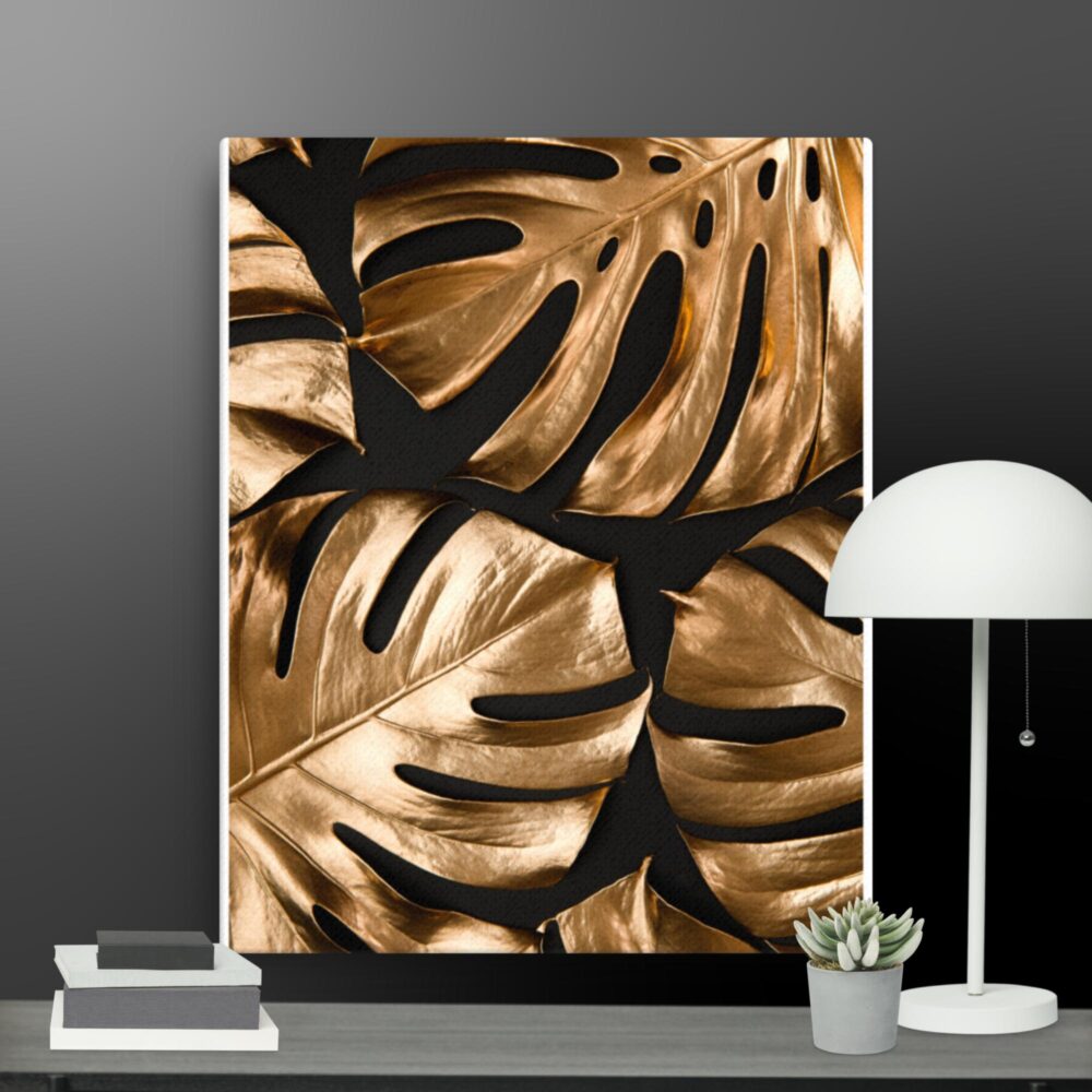 Golden Leaves Canvas - Image 2