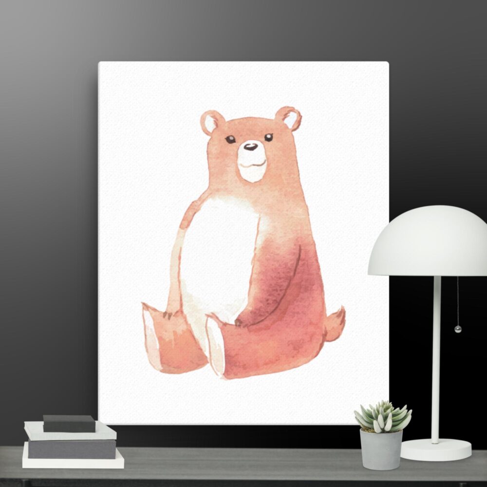 Happy bear canvas - Image 4