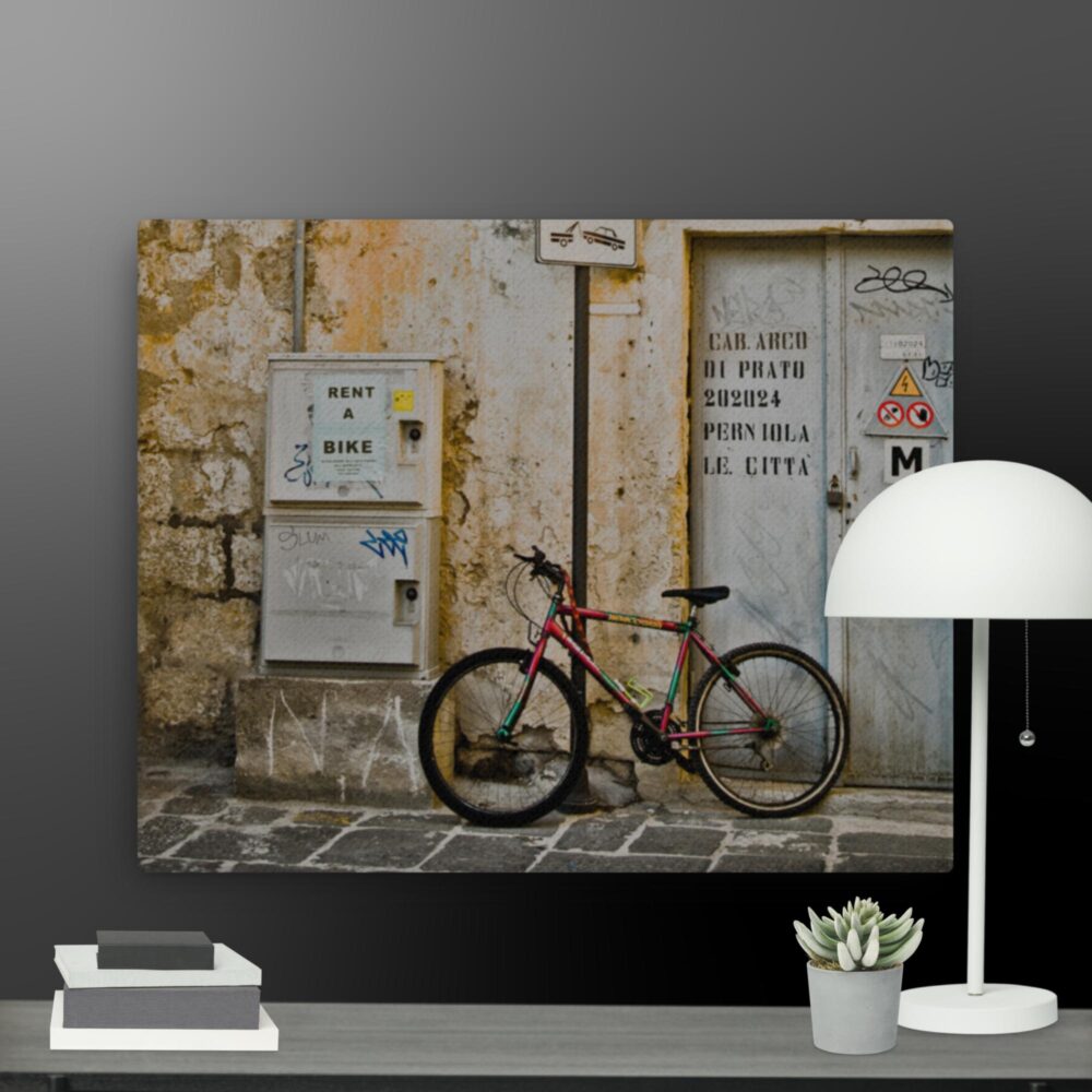 Italy Collection Bike Scene canvas - Image 4