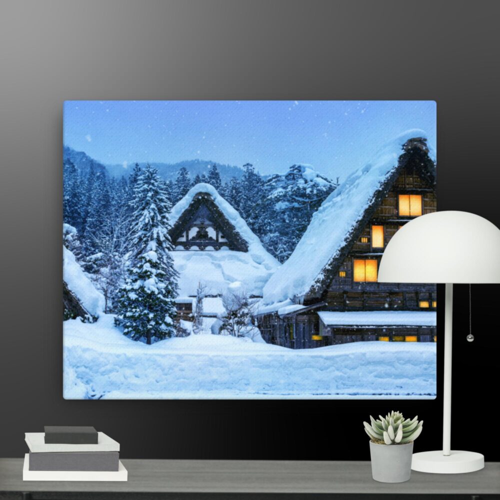 Snow Scene canvas - Image 4
