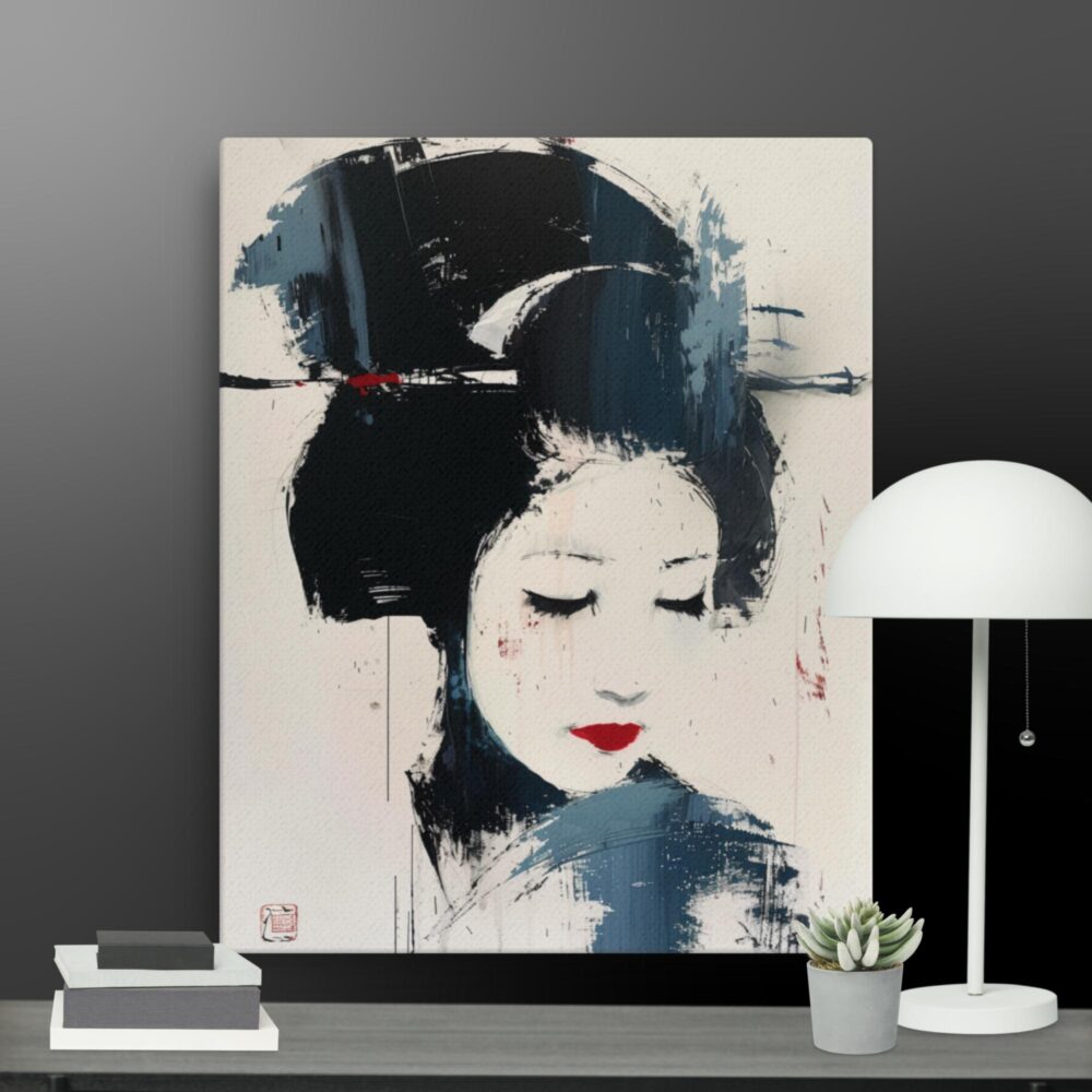 Japanese Girl canvas - Image 4