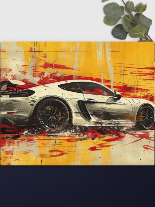 Car Scene canvas - 16×20