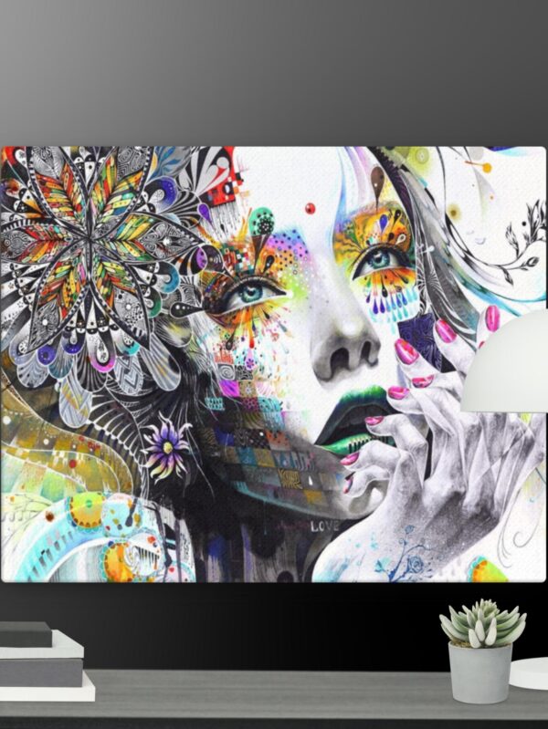 The Colourful lady canvas - 16×20