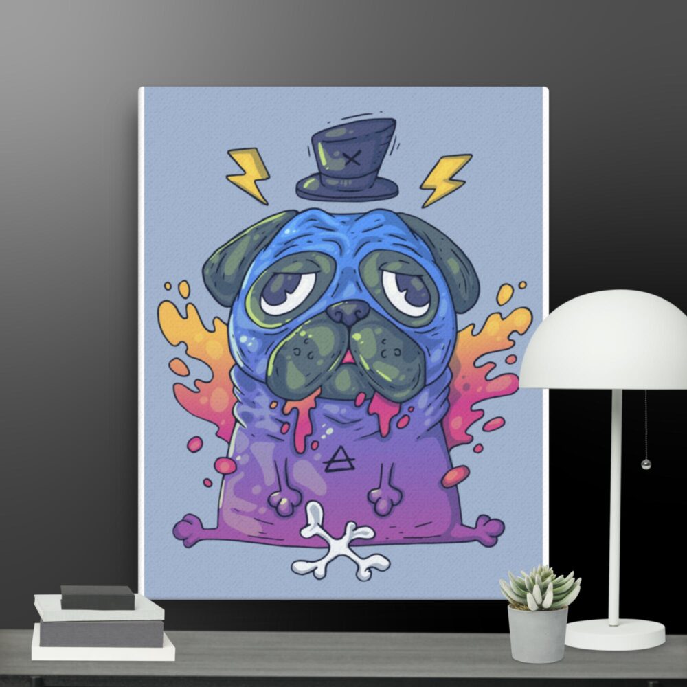 Pug Magician canvas - Image 2