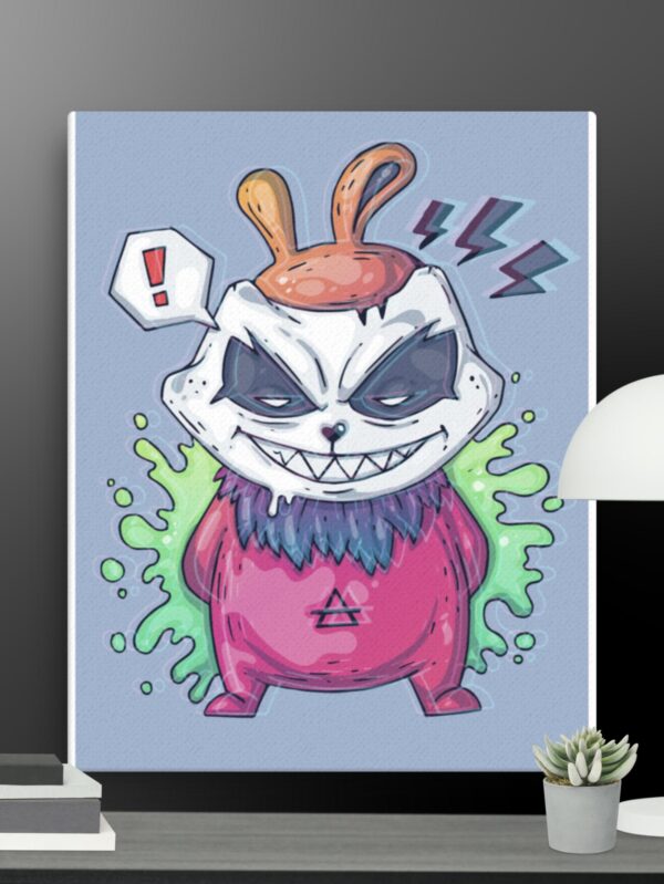 Funny smiling panda canvas - 16×20