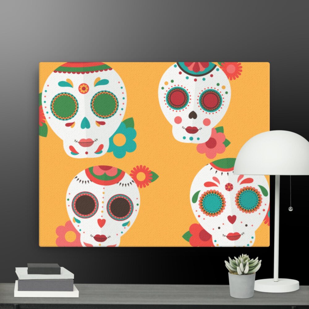 Skull retro canvas - Image 4