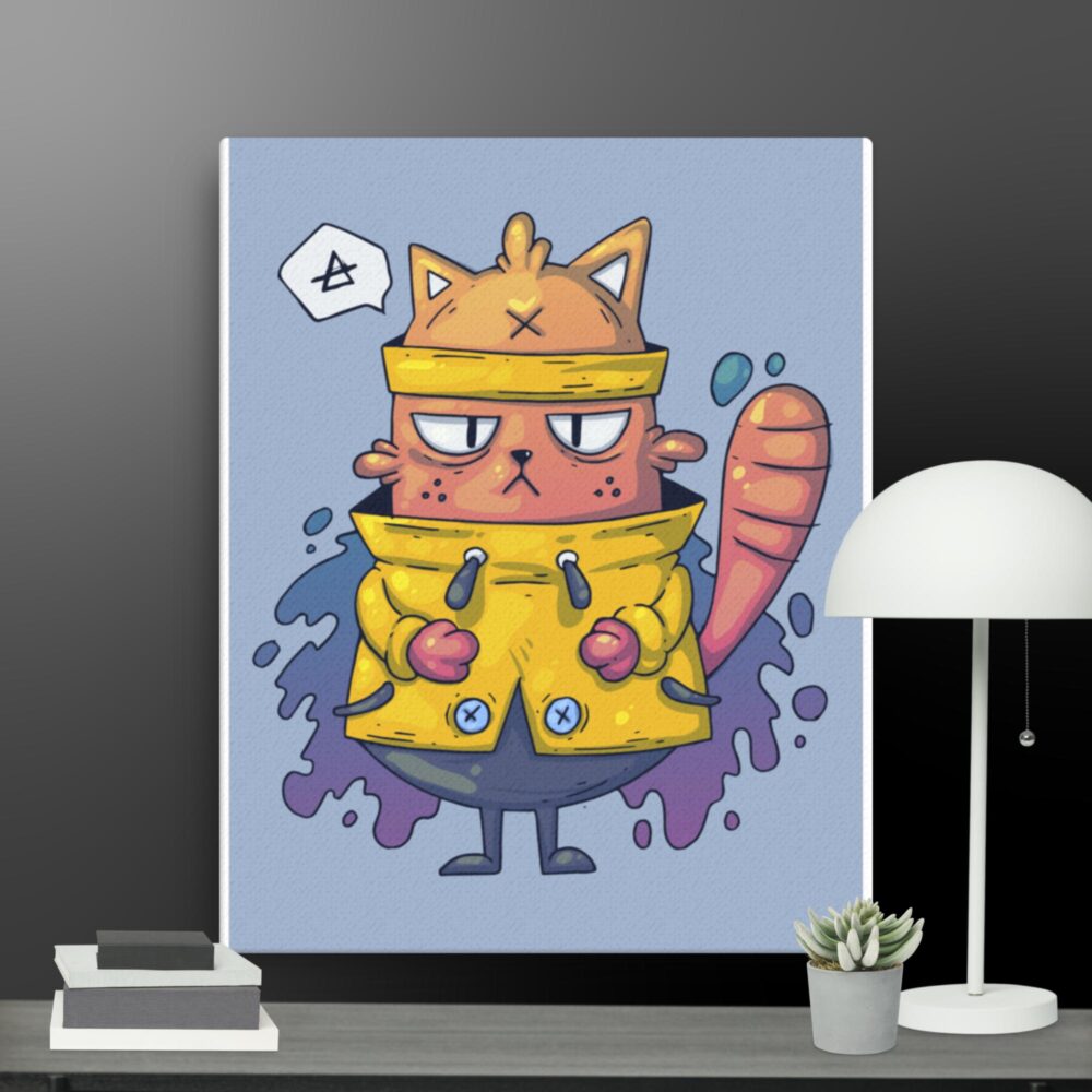 Mad cat canvas - Image 2