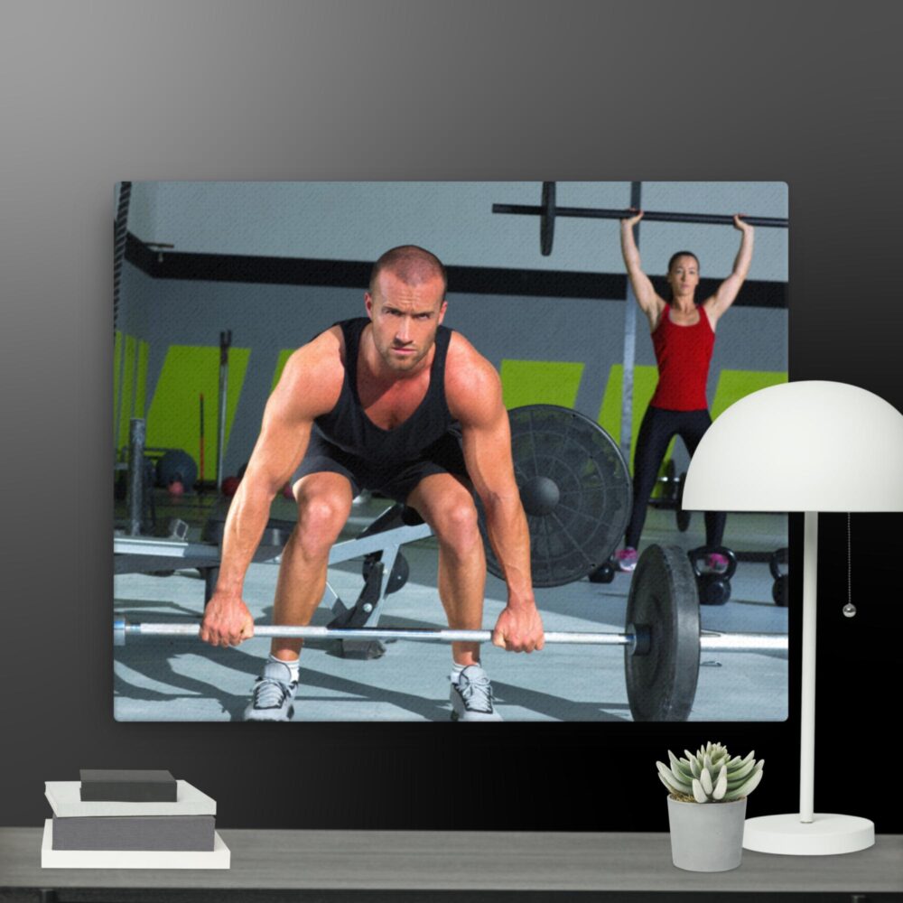 Lifting weights canvas - Image 4