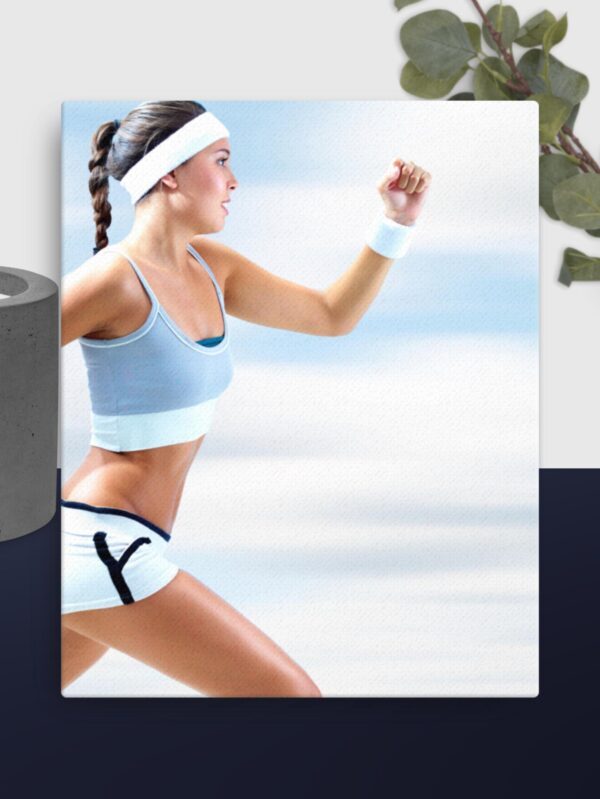 Girl running canvas - 16×20