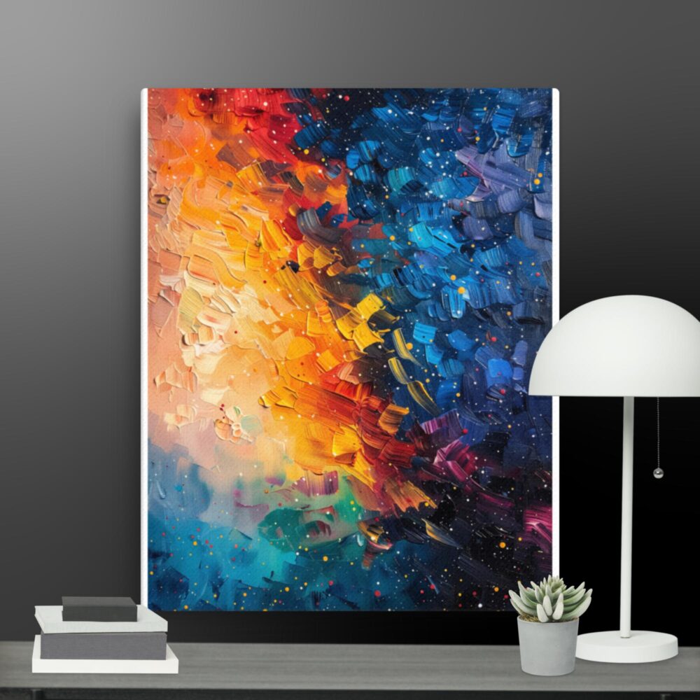 Abstract Stars in the sky canvas - Image 2