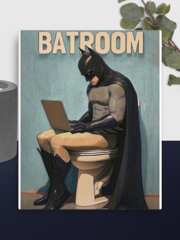 Funny Batroom canvas - 16×20