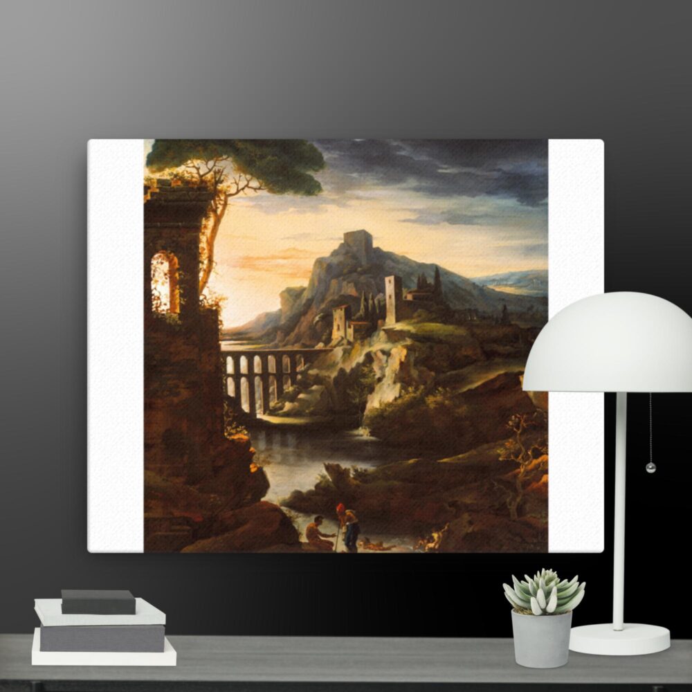 Evening landscape  canvas - Image 4