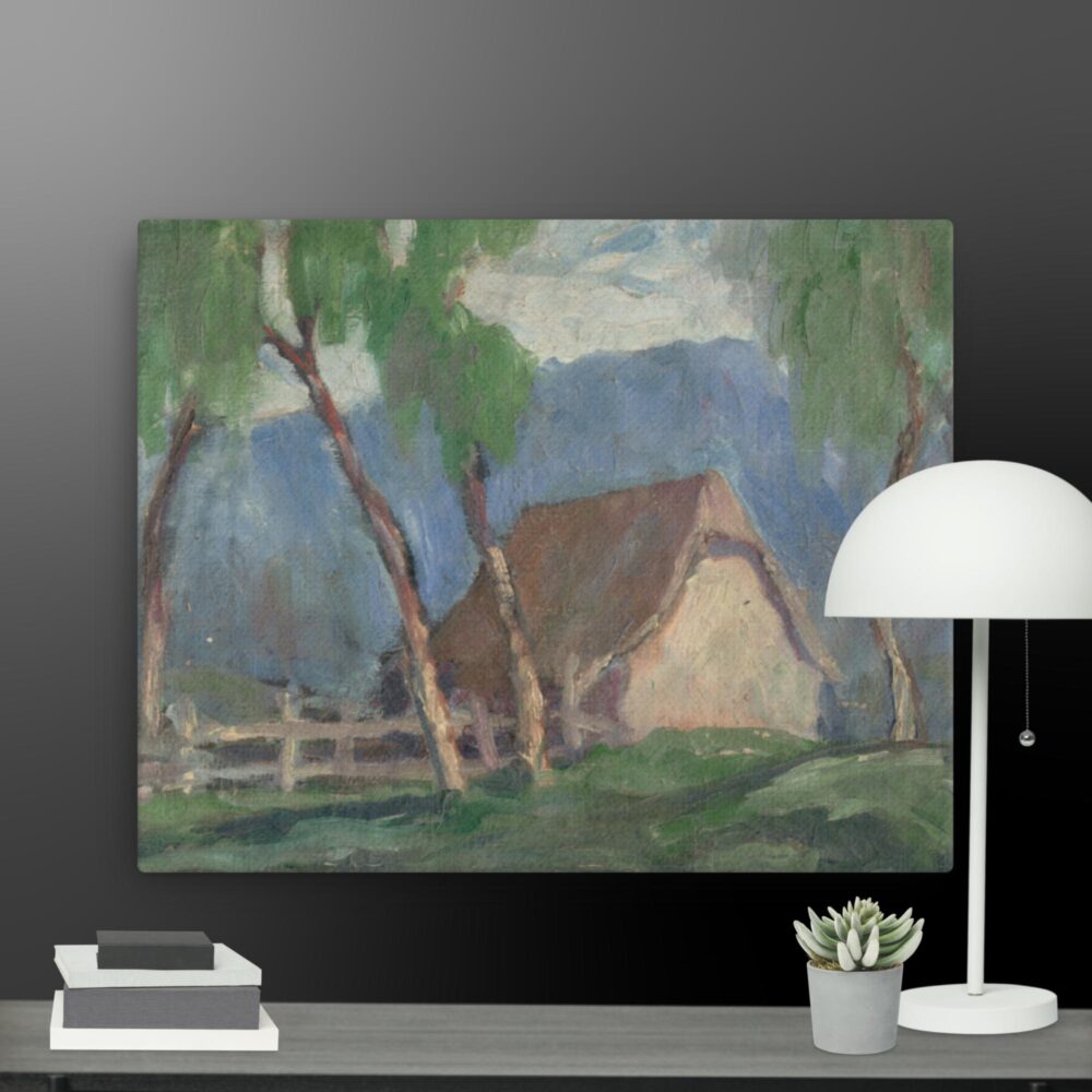Landscape with birches canvas - Image 4