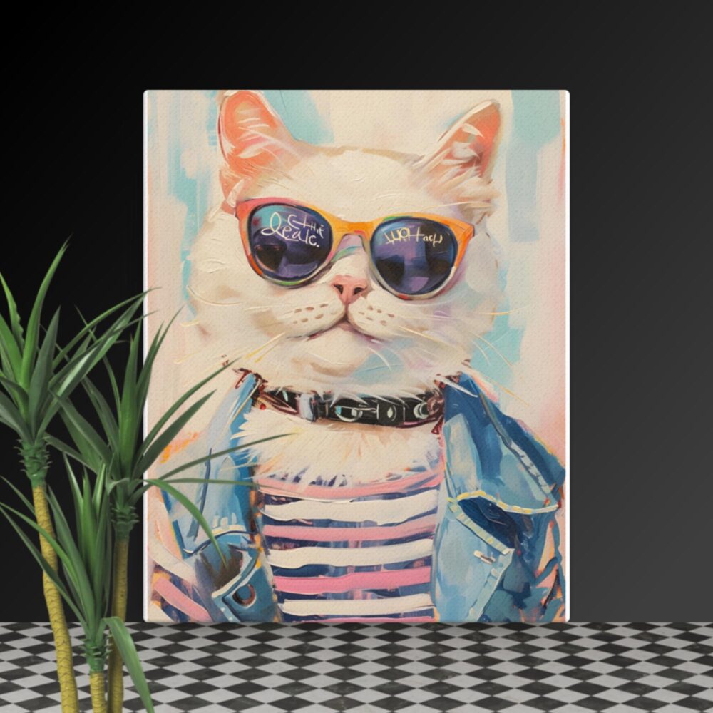 Cool Cat canvas - Image 2