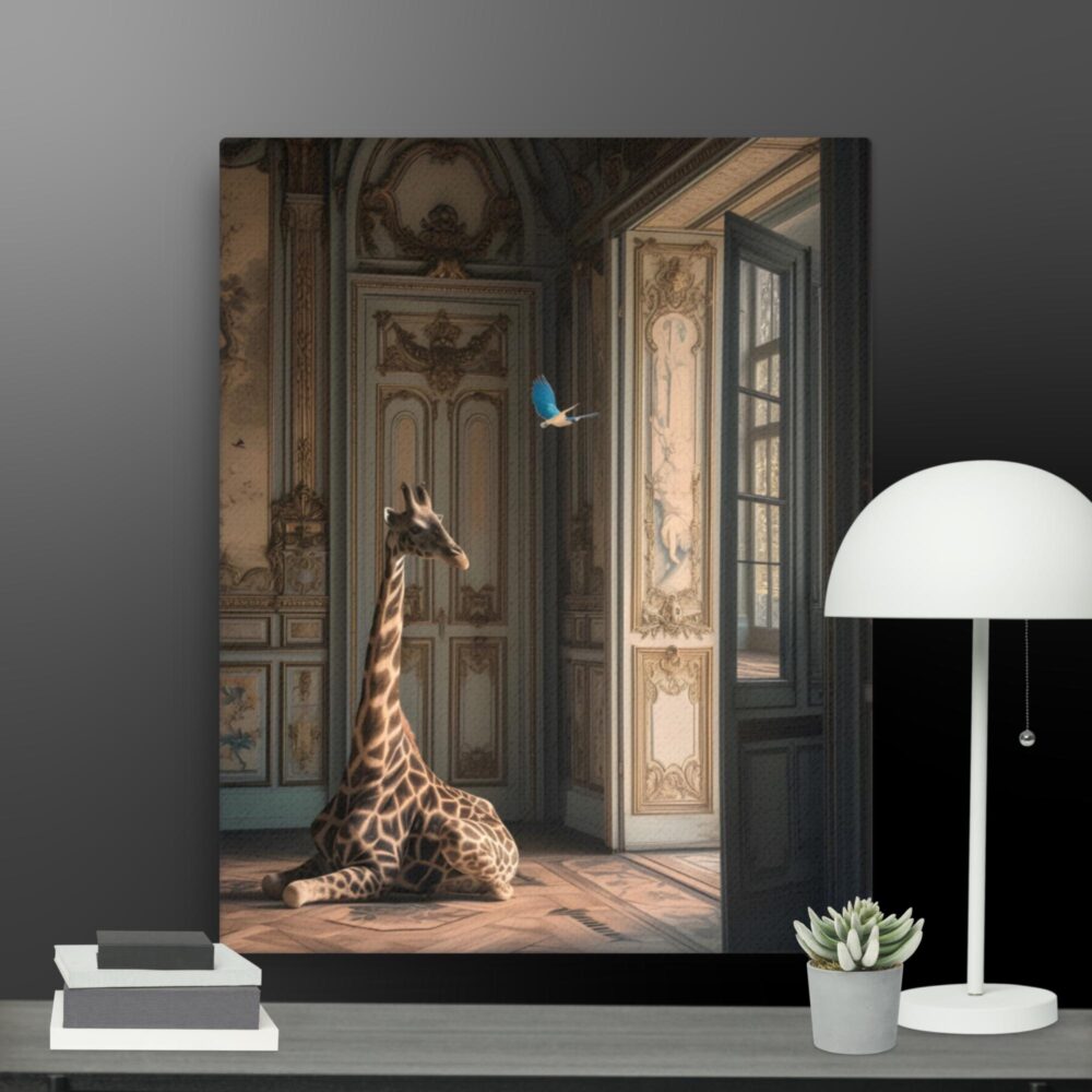 Giraffe Scene canvas - Image 2