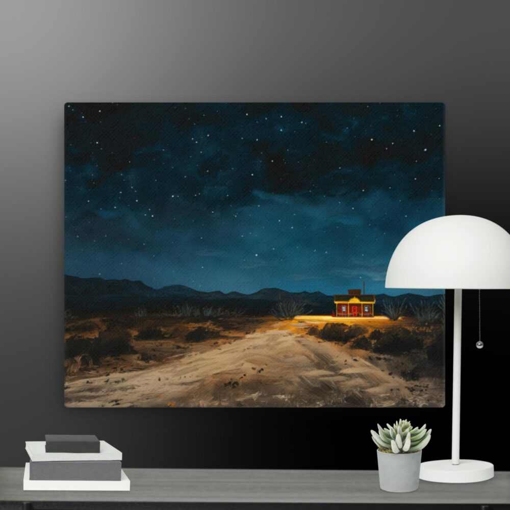 Night time scene canvas - Image 4