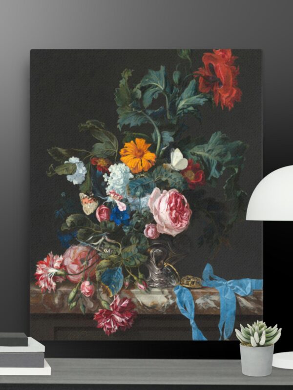 Floral Scene canvas - 16×20