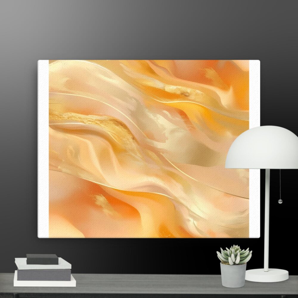Touch of Gold and Orange canvas - Image 4