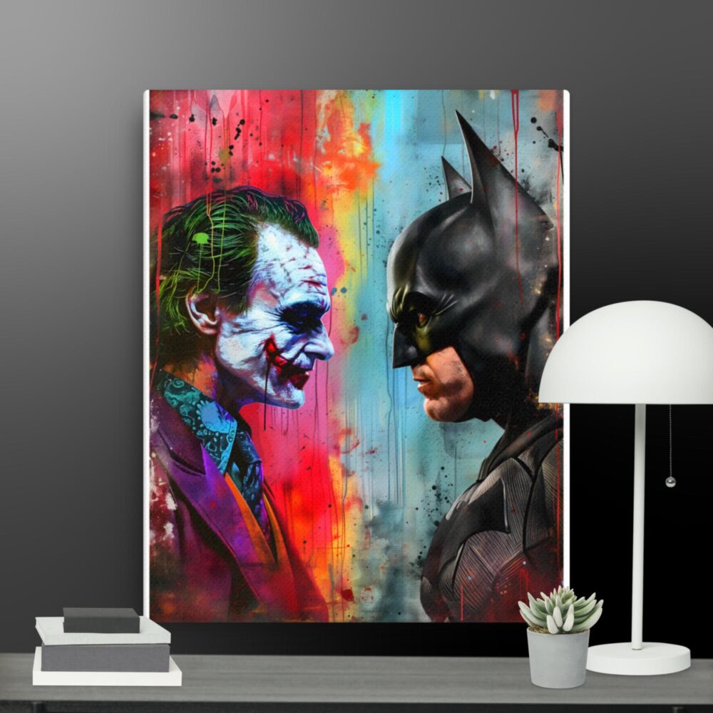 Batman Vs Joker canvas - Image 2