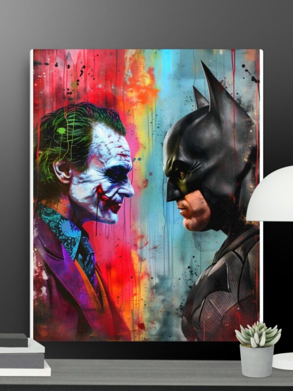 Batman Vs Joker canvas - 16×20