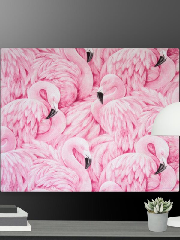 Flamingo frenzy canvas - 16×20