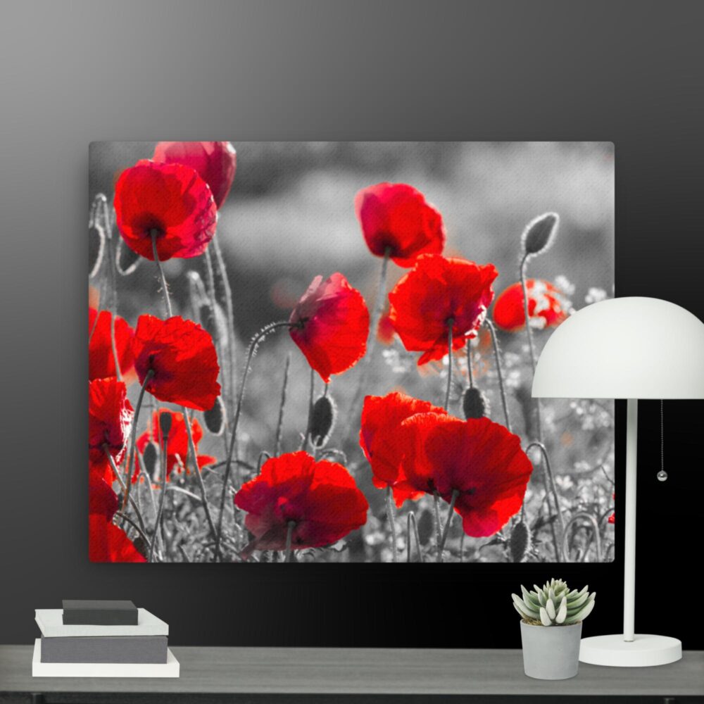 Poppy scene canvas - Image 4