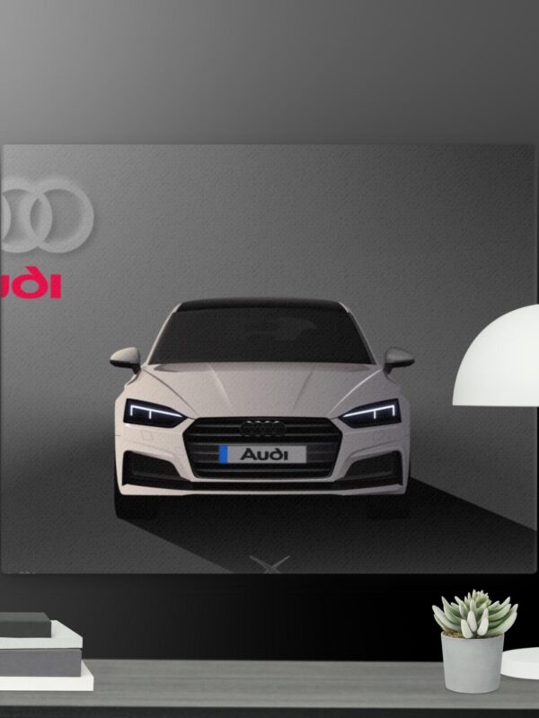 White audi canvas - 16×20