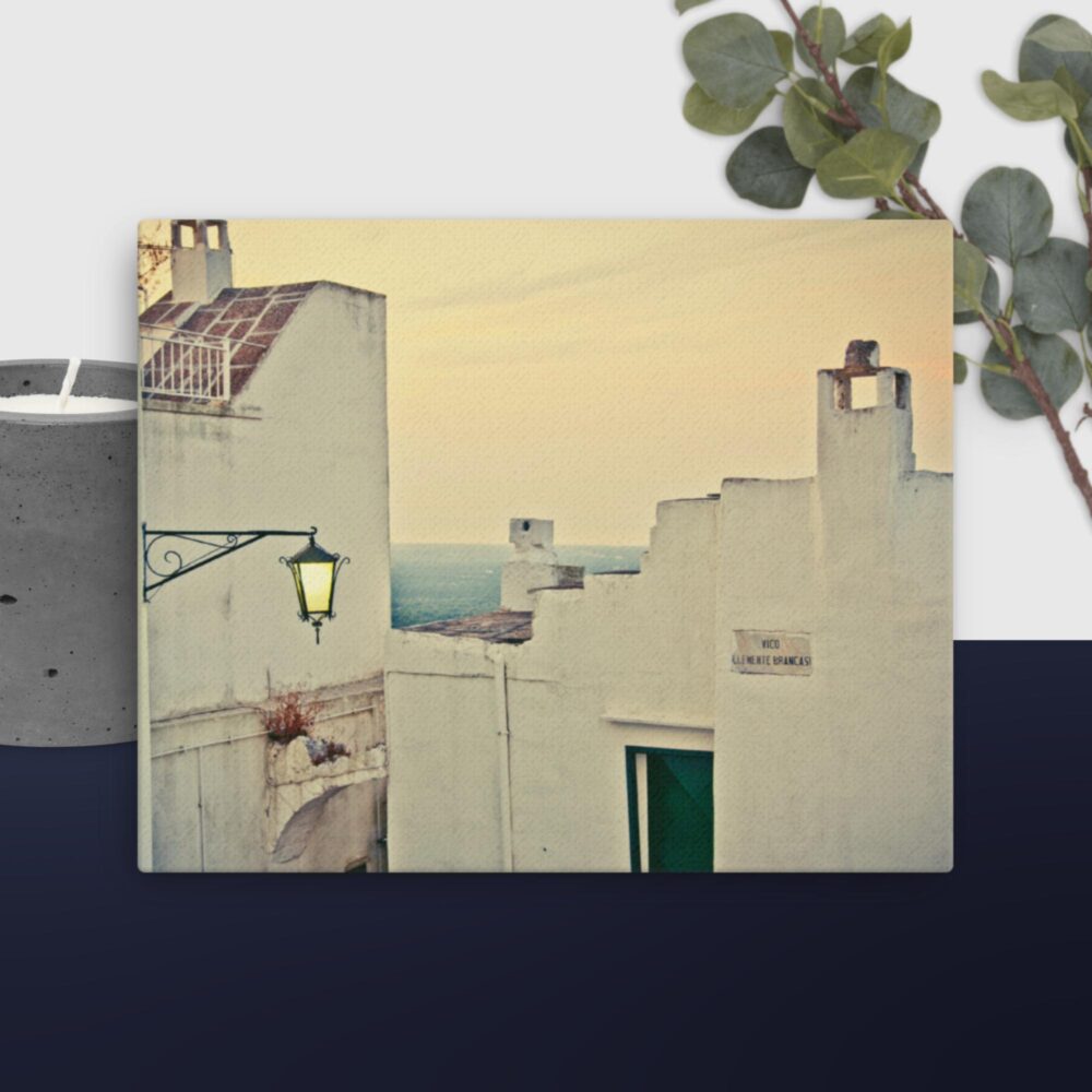 Italian Building Scene canvas - Image 4