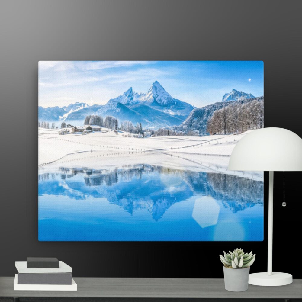 Snowy scene canvas - Image 4