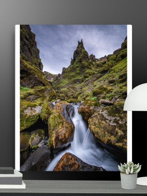 Waterfall scene canvas - 16×20