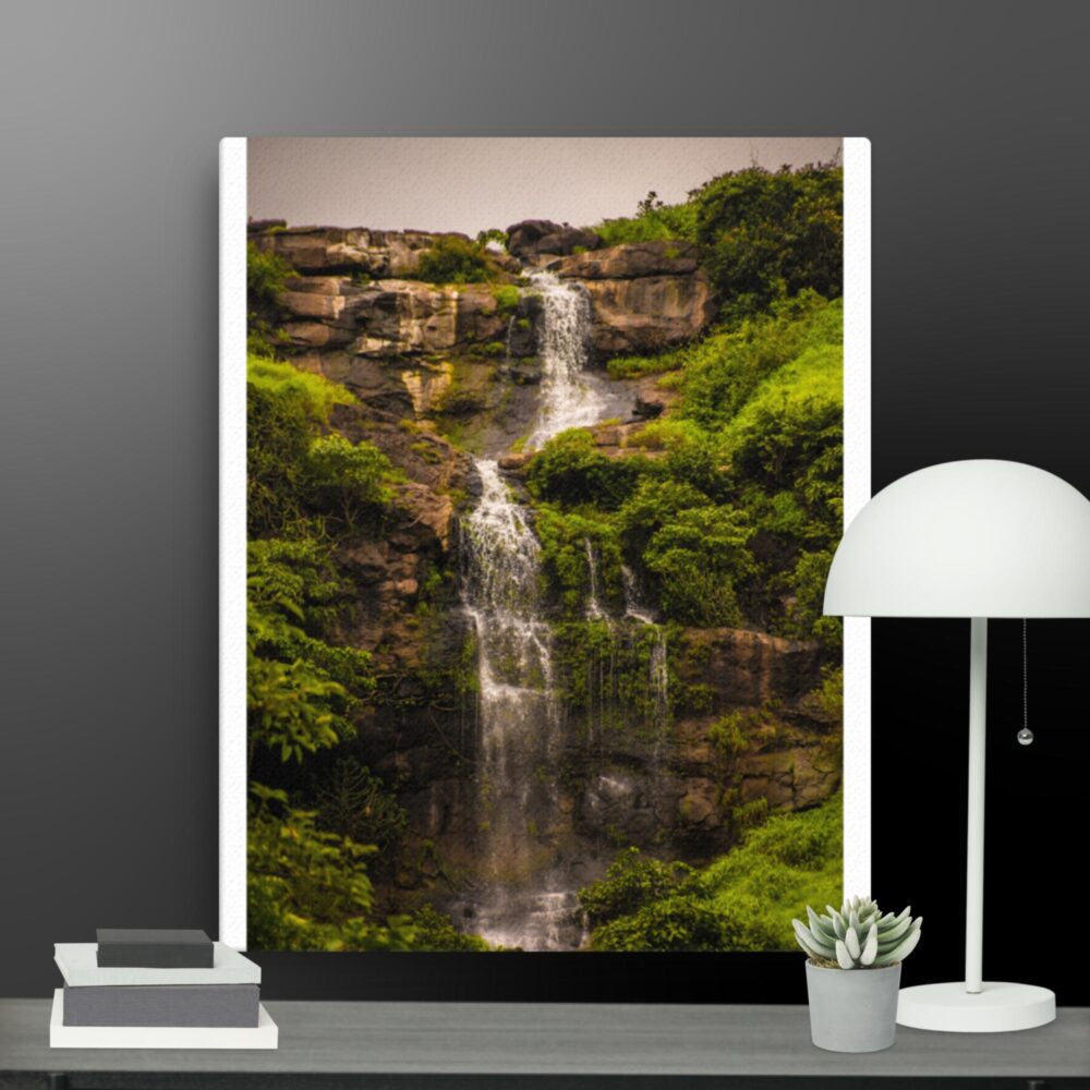 Fast waterfall scene canvas - Image 2