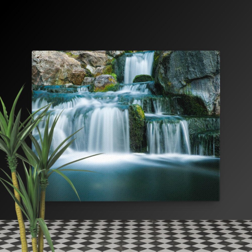 Multi waterfall scene canvas - Image 4