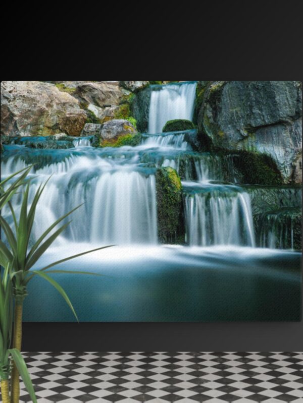 Multi waterfall scene canvas - 16×20