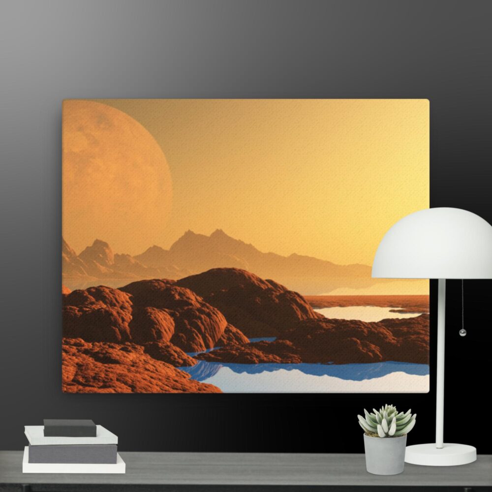 Sun over the dessert canvas - Image 4