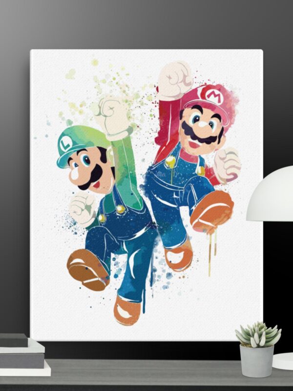 Mario and luigi canvas - 16×20