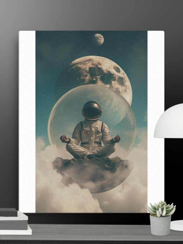 Astronaut relaxing canvas - 16×20
