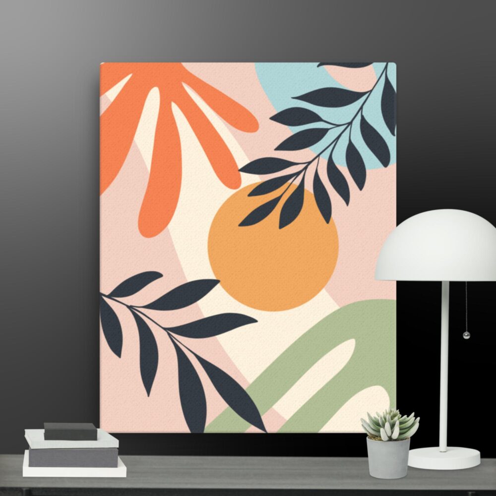 Bohemian Orange sun canvas - Image 4