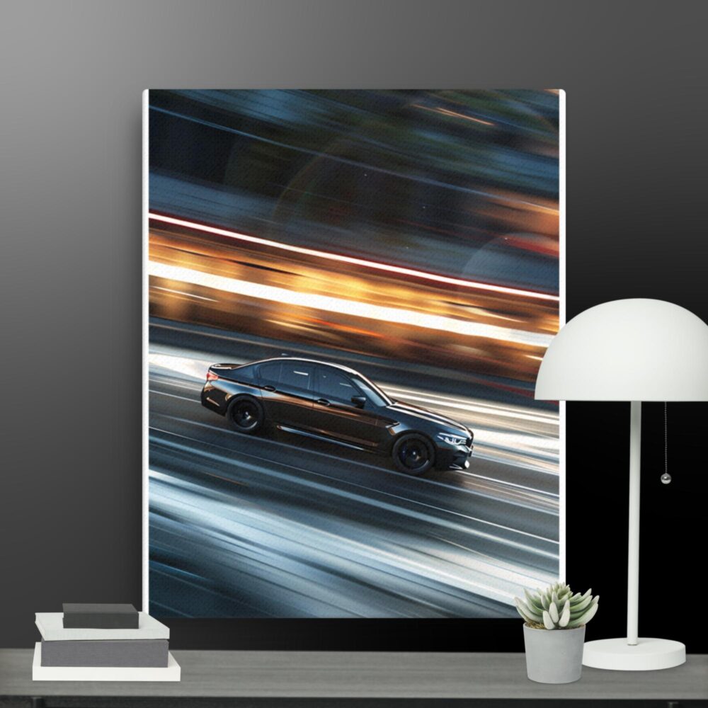 Speeding car collection scene canvas - Image 2