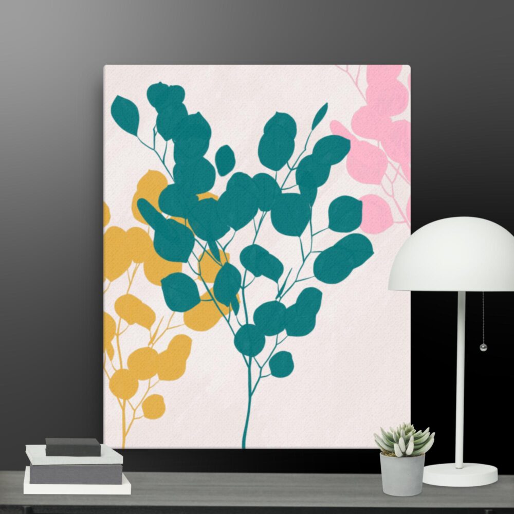 Contemporary flowers canvas - Image 4