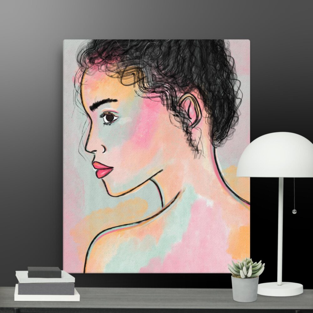 Contemporary woman canvas - Image 4