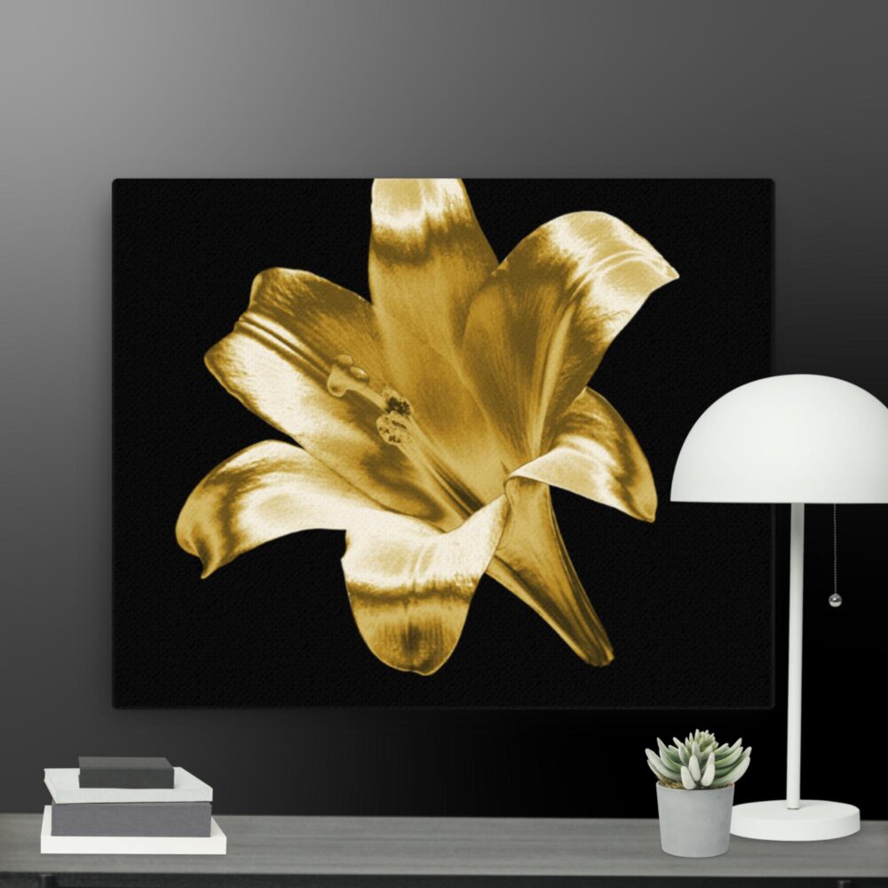 Gold Flower canvas - Image 4