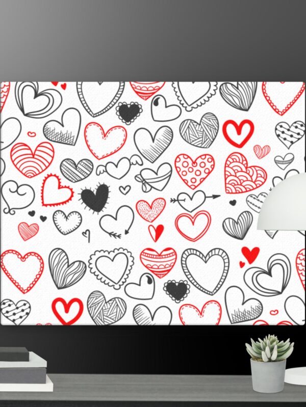 Love hearts canvas - 16×20